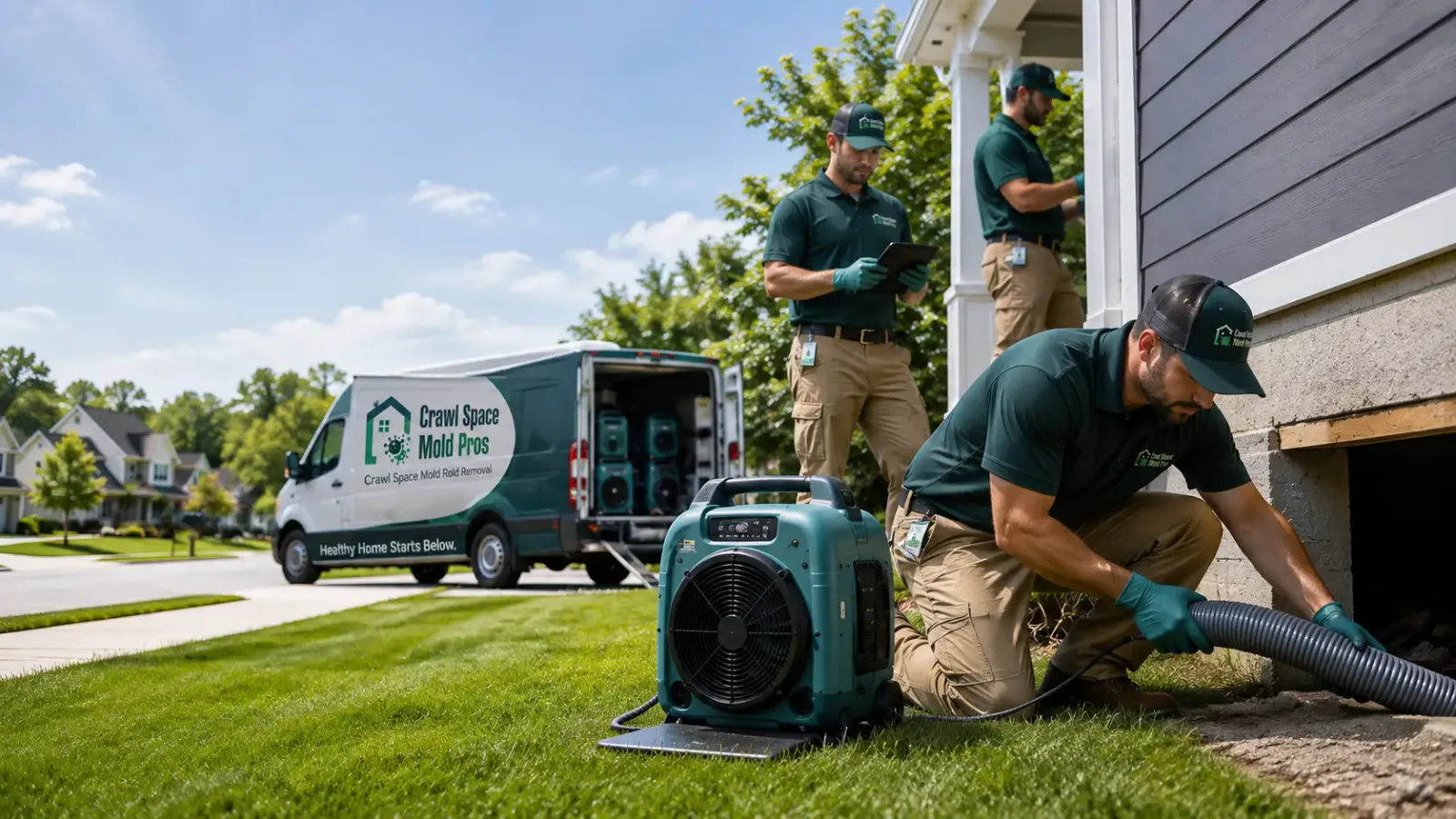 Crawl Space Mold Removal in Clarksville, OH